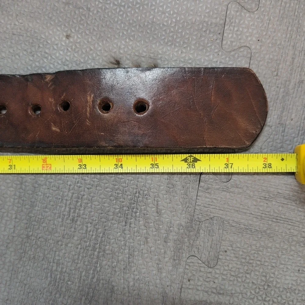 BOLLINGER Weight Lifting Belt MEDIUM Leather Body Building 34-38 Made in Mexico‎